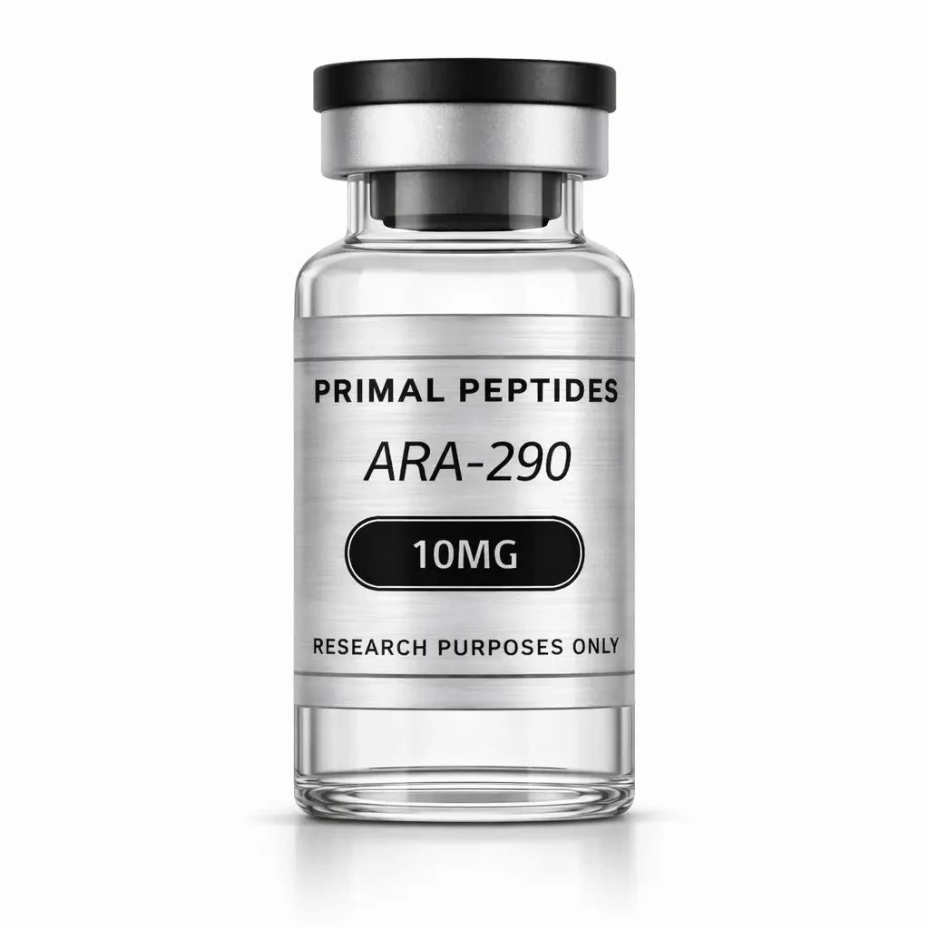 ARA-290 vial · referansemateriale for in-vitro forskning
