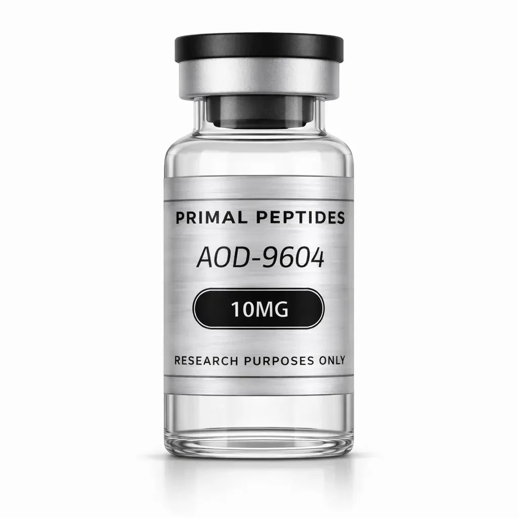 AOD-9604 vial · referansemateriale for in-vitro forskning