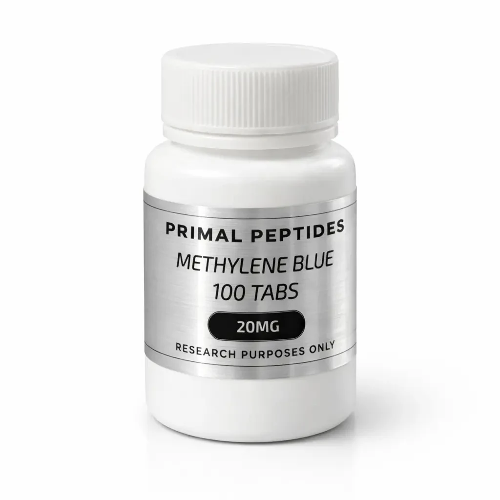 Methylene Blue Tablets vial · referansemateriale for in-vitro forskning