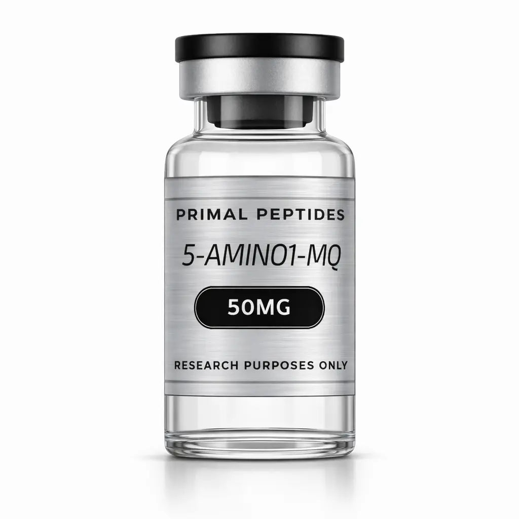 5-Amino-1MQ 50MG – gevriesdroogd peptide in glazen vial