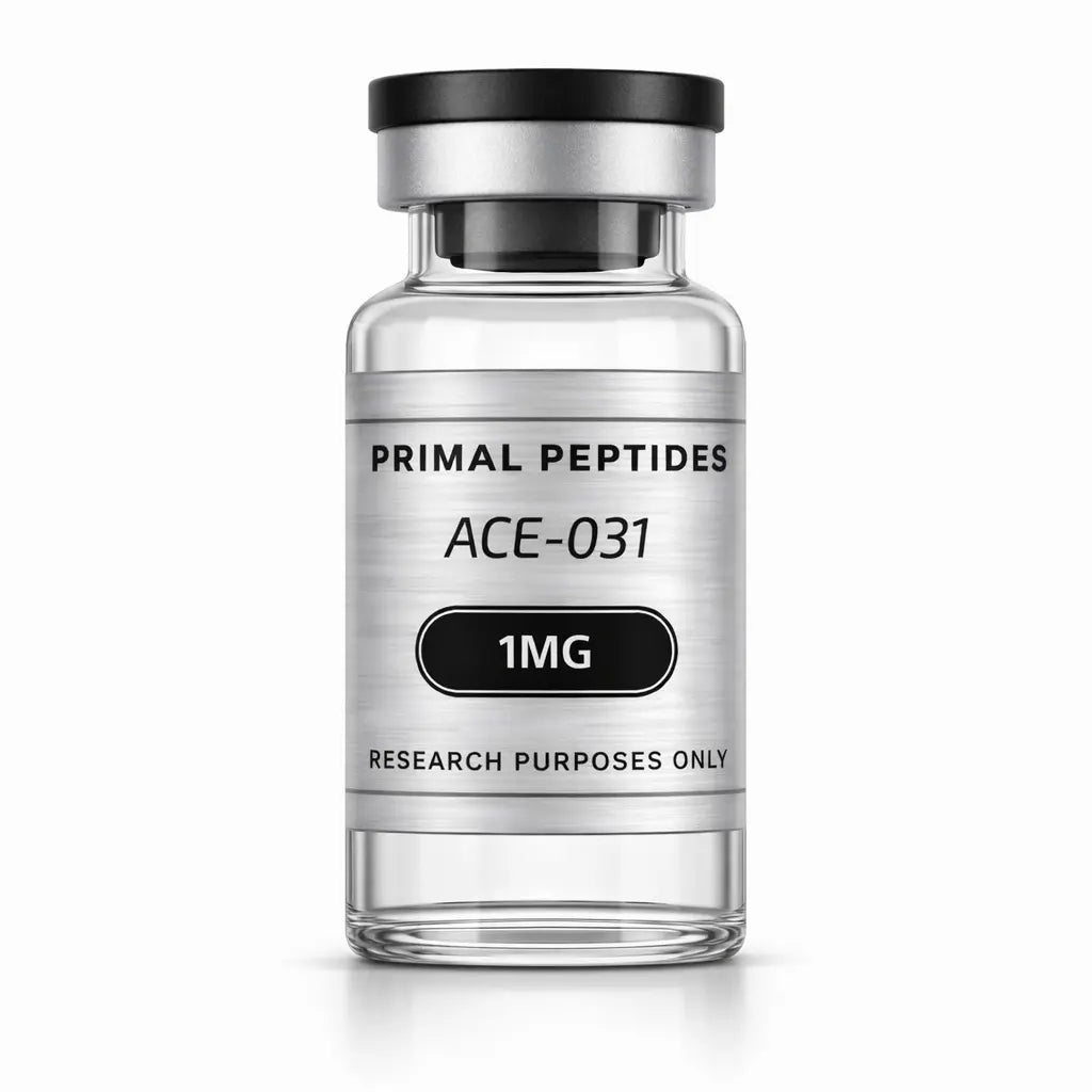 ACE-031 – gevriesdroogd peptide in glazen vial