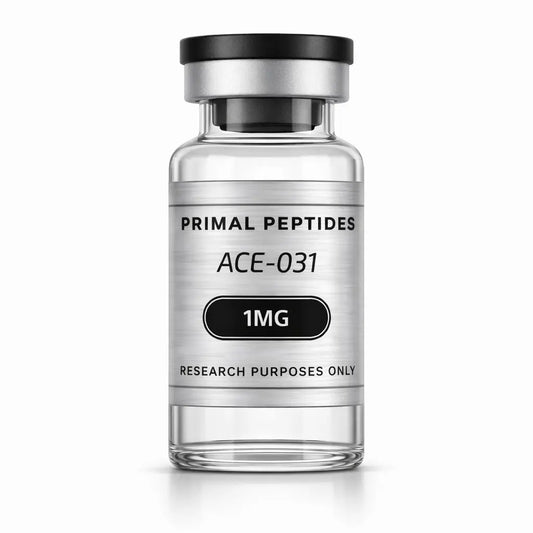 ACE-031 – gevriesdroogd peptide in glazen vial