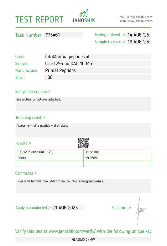 CJC 1295 zonder dac
