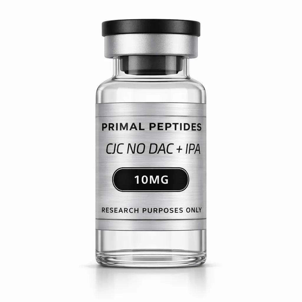 CJC-1295 No DAC + Ipamorelin 10MG – GH-peptideblend in glazen vial