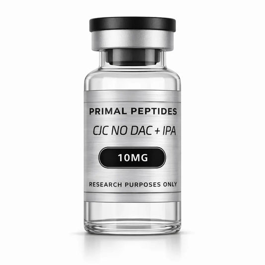 CJC-1295 No DAC + Ipamorelin 10MG – GH-peptideblend in glazen vial