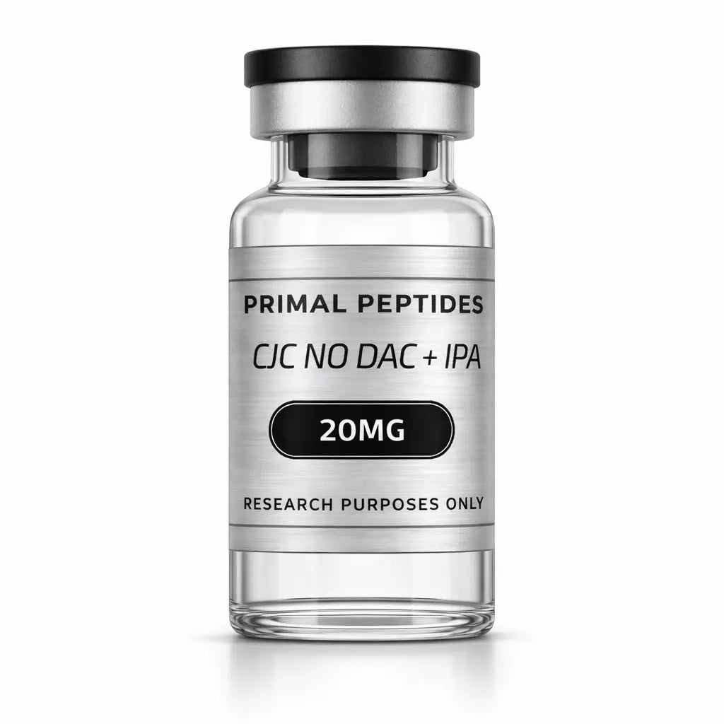 CJC-1295 No DAC + Ipamorelin 20MG – GH-peptideblend in glazen vial