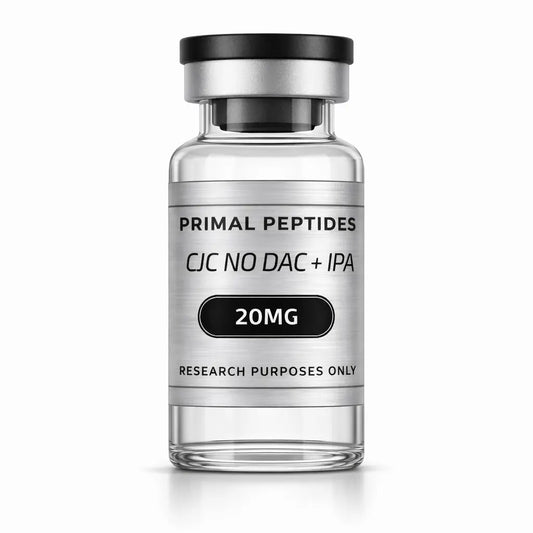 CJC-1295 No DAC + Ipamorelin 20MG – GH-peptideblend in glazen vial