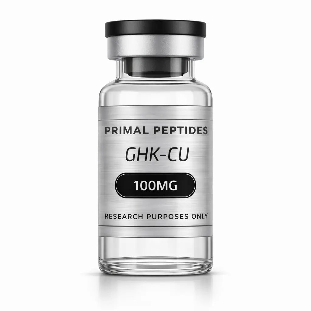 GHK-Cu 100MG – koperpeptide in glazen vial
