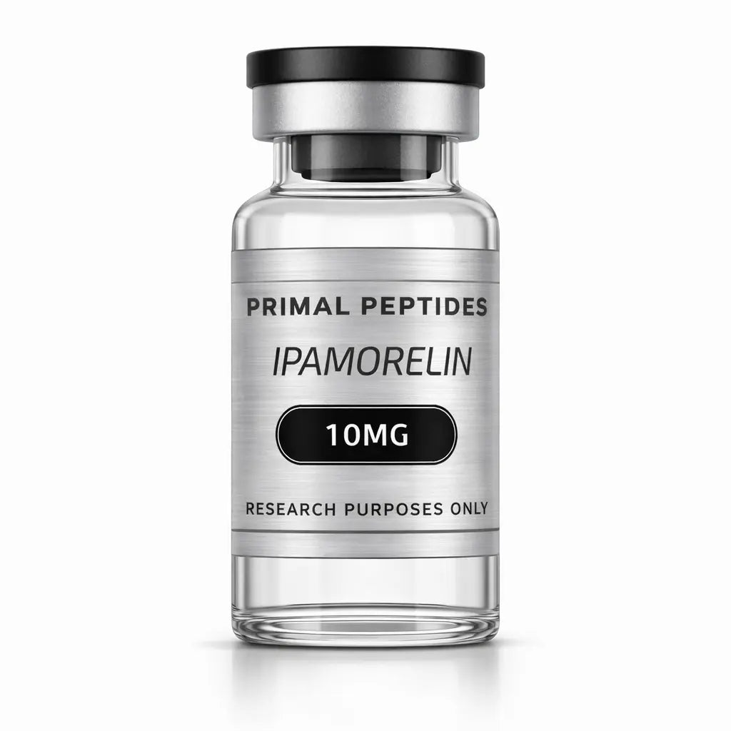 Ipamorelin 10MG – groeihormoonpeptide in glazen vial