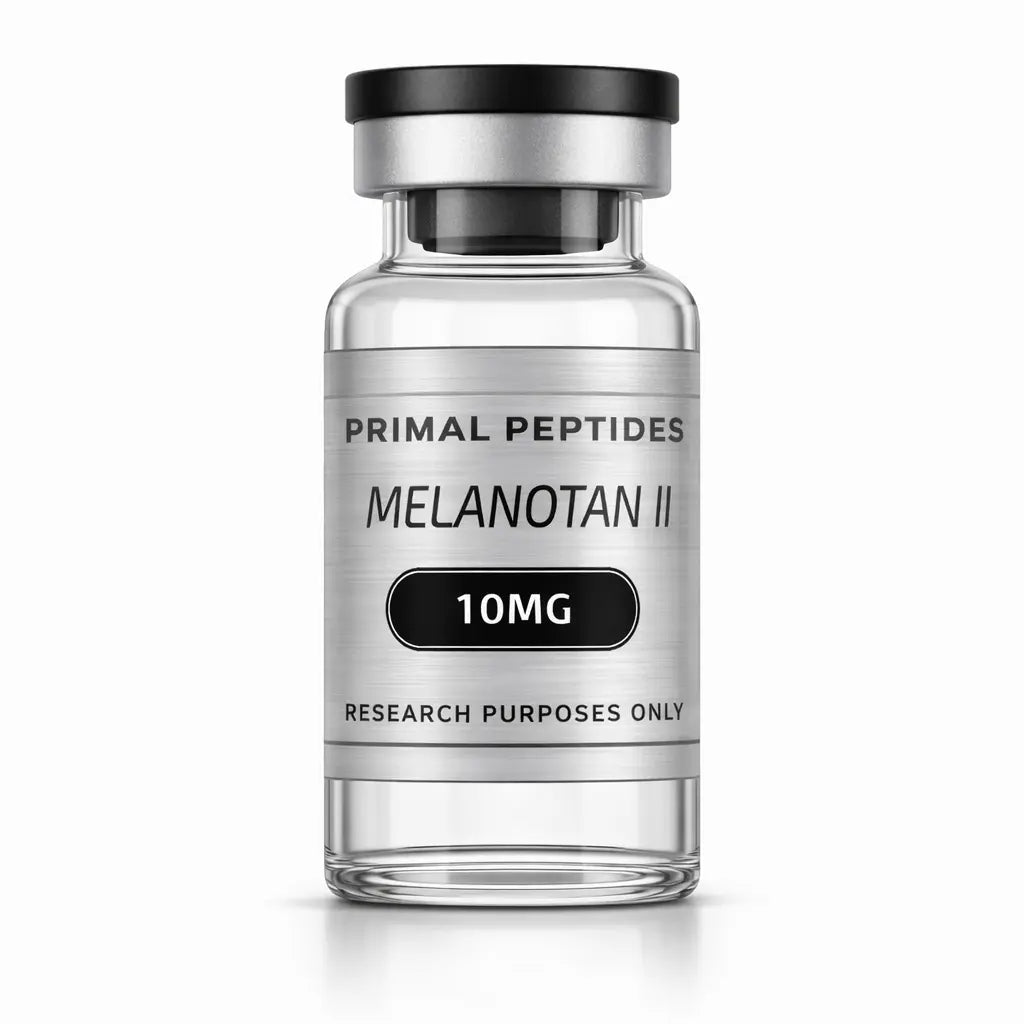 Melanotan II 10MG – pigmentatie-peptide in glazen vial