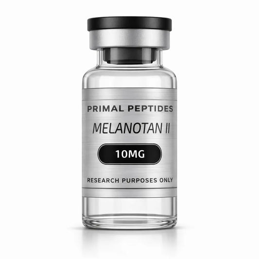 Melanotan II 10MG – pigmentatie-peptide in glazen vial