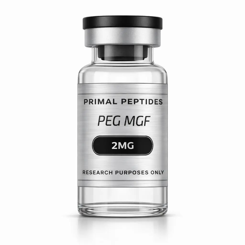 PEG-MGF 2MG – groeifactor peptide in glazen vial