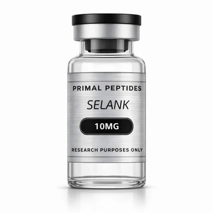 Selank 10MG – anxiolytisch peptide in glazen vial